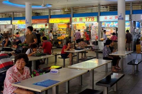 Centros de comida Singapur