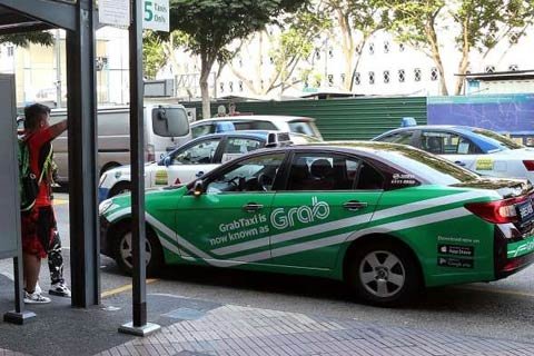 Taxis y Grab en Singapur
